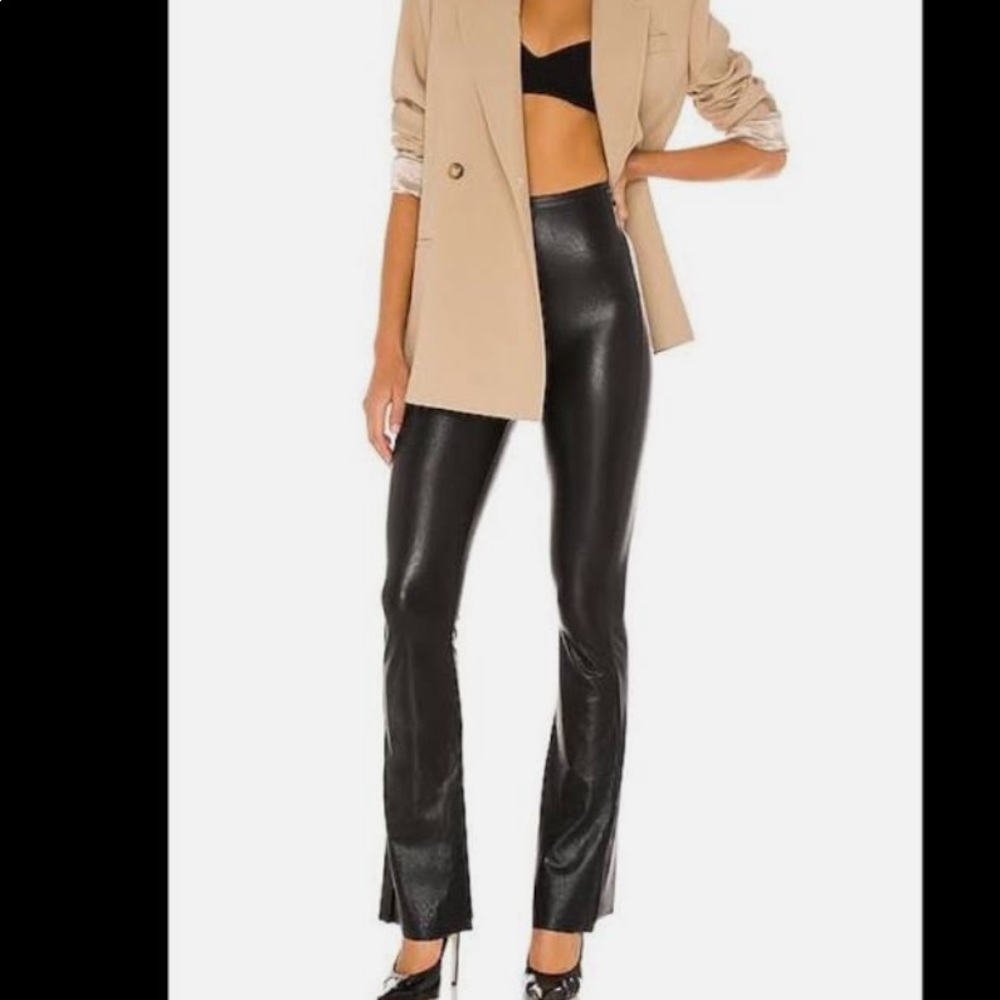 Commando Faux Leather flared leg pants leggings